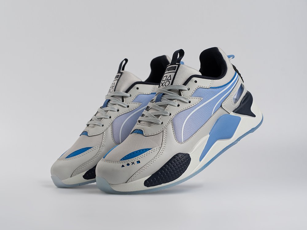 Puma RS-X x PlayStation серые кожа мужские (AR34053) - фото 2