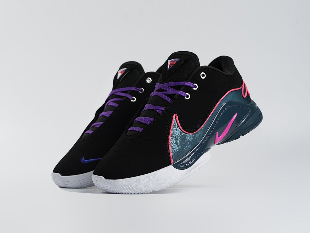 Nike Lebron XXII Blacklight черные кожа мужские (AR34081) - фото 2 Nike Lebron XXII Blacklight черные кожа мужские (AR34081) - фото 2