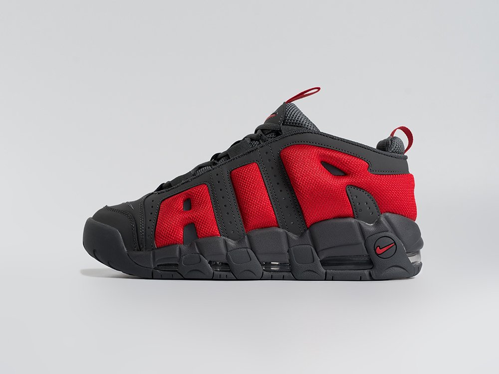 Nike Air More Uptempo Low черные кожа мужские (AR34086) - фото 1 Nike Air More Uptempo Low черные кожа мужские (AR34086) - фото 1