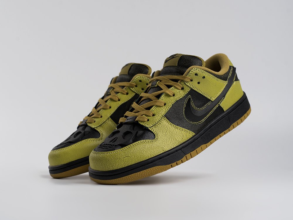 Nike SB Dunk Low Halloween Skull зеленые кожа мужские (AR34089) - фото 2 Nike SB Dunk Low Halloween Skull зеленые кожа мужские (AR34089) - фото 2