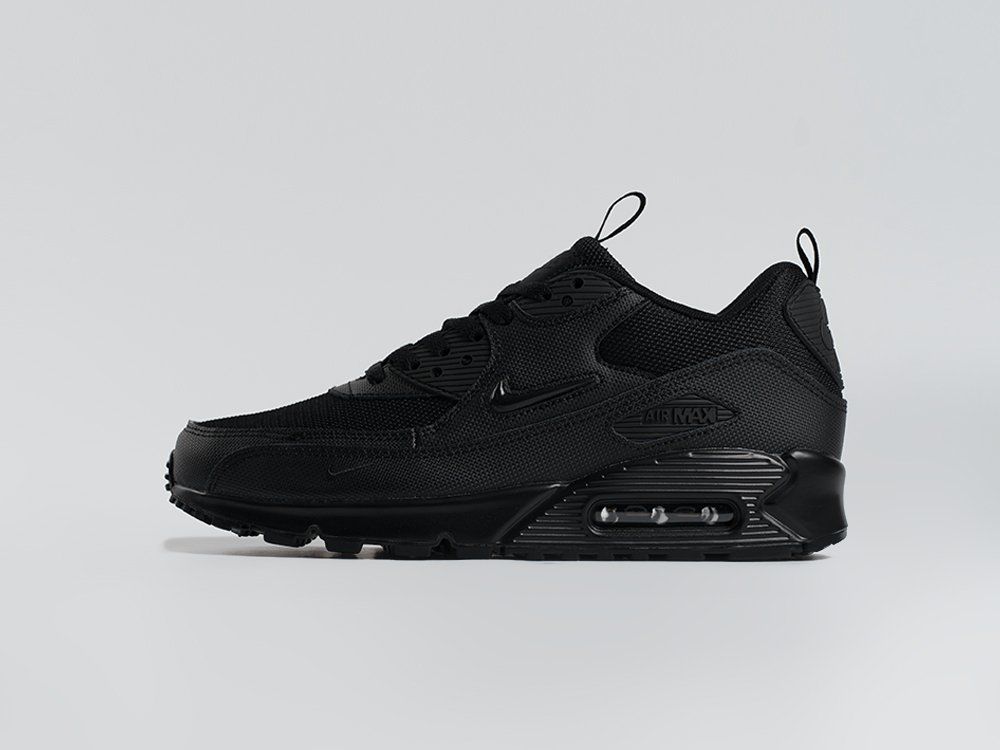 Nike Air Max 90 черные кожа мужские (AR34111) - фото 1 Nike Air Max 90 черные кожа мужские (AR34111) - фото 1