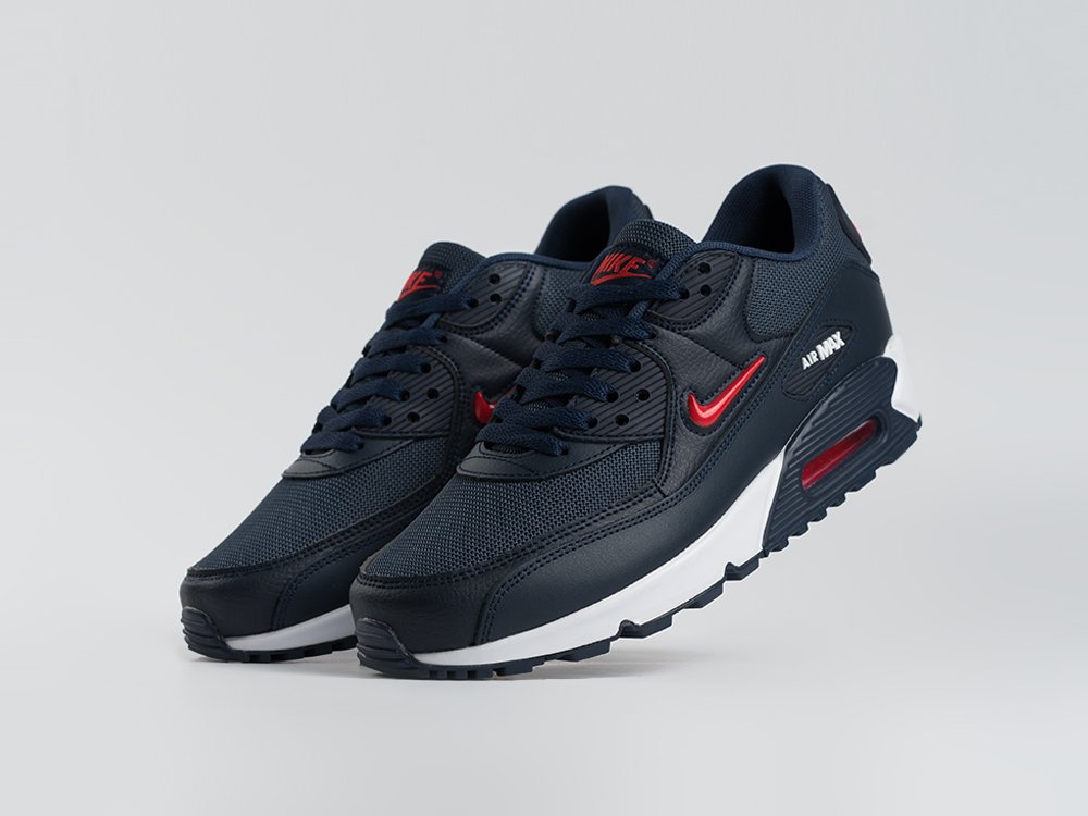 Nike Air Max 90 синие кожа мужские (AR34112) - фото 2 Nike Air Max 90 синие кожа мужские (AR34112) - фото 2