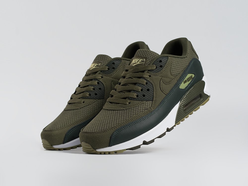 Nike Air Max 90 зеленые кожа мужские (AR34113) - фото 2 Nike Air Max 90 зеленые кожа мужские (AR34113) - фото 2