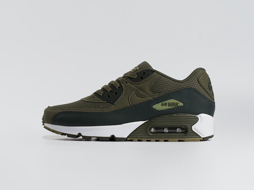 Nike Air Max 90 зеленые кожа мужские (AR34113) - фото 1 Nike Air Max 90 зеленые кожа мужские (AR34113) - фото 1