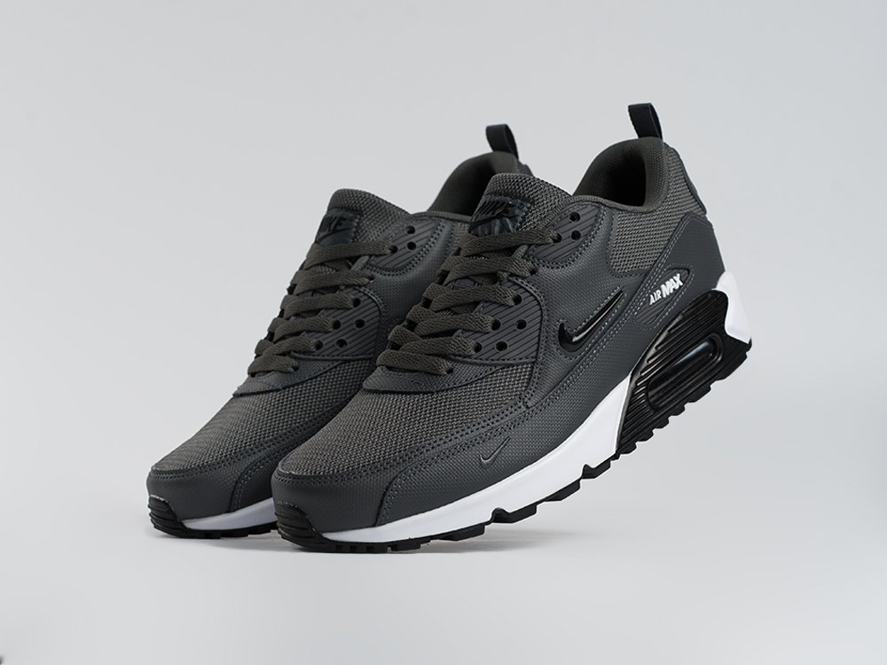 Nike Air Max 90 серые кожа мужские (AR34115) - фото 2 Nike Air Max 90 серые кожа мужские (AR34115) - фото 2