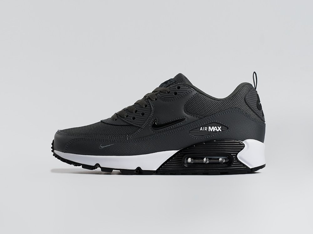 Nike Air Max 90 серые кожа мужские (AR34115) - фото 1 Nike Air Max 90 серые кожа мужские (AR34115) - фото 1