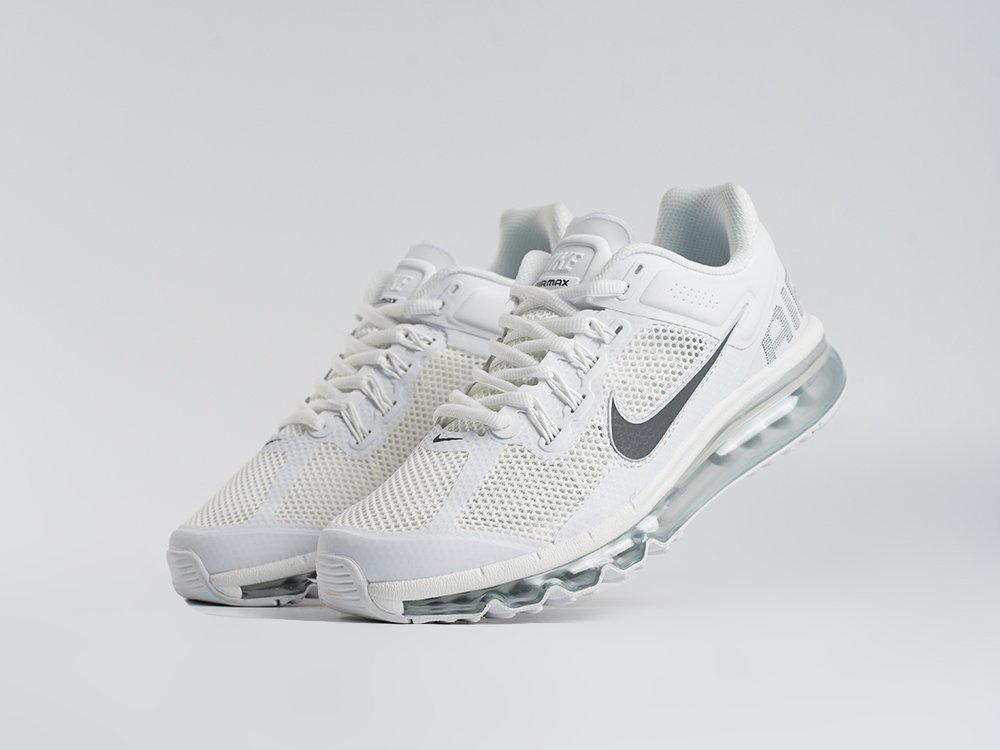 Nike Air Max 2013 белые текстиль мужские (AR34123) - фото 2