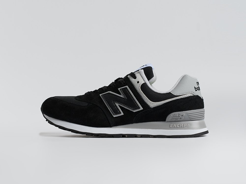 New Balance 574 черные замша мужские (AR34142) - фото 1 New Balance 574 черные замша мужские (AR34142) - фото 1