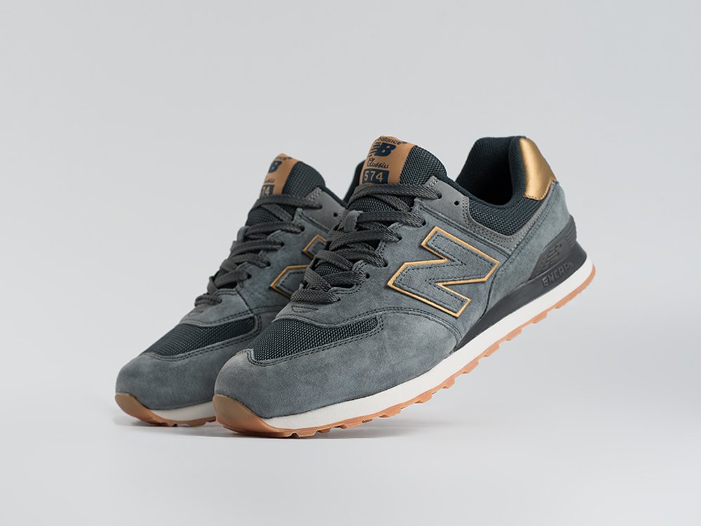 New Balance 574 серые замша мужские (AR34143) - фото 2 New Balance 574 серые замша мужские (AR34143) - фото 2