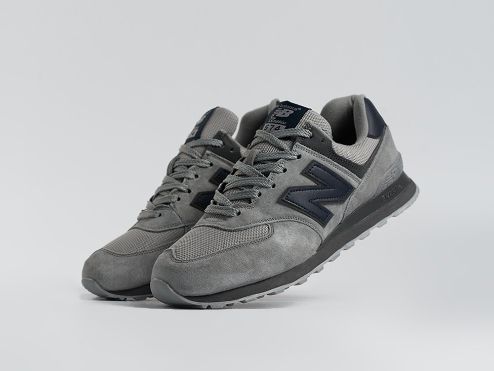 New Balance 574 серые замша мужские (AR34144) - фото 2 New Balance 574 серые замша мужские (AR34144) - фото 2