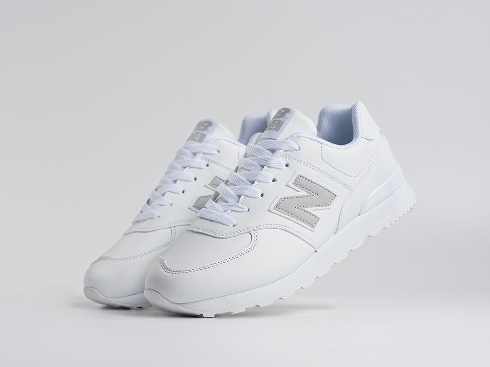 New Balance 574 WMNS белые кожа женские (AR34226) - фото 2