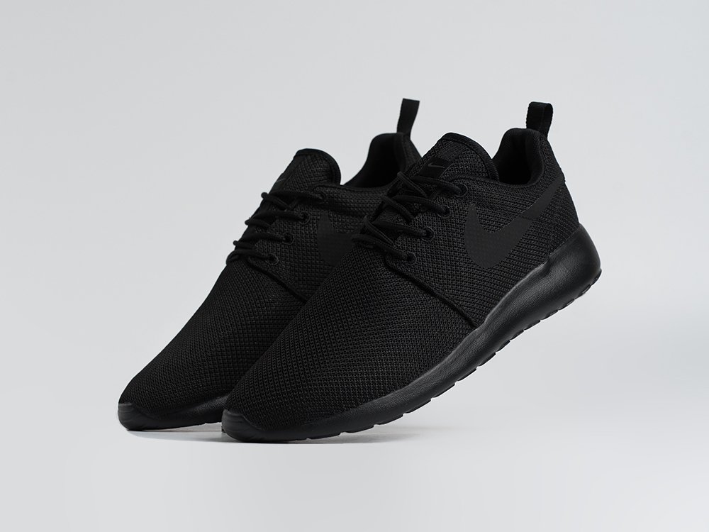 Nike Roshe Run WMNS черные текстиль женские (AR34282) - фото 2 Nike Roshe Run WMNS черные текстиль женские (AR34282) - фото 2