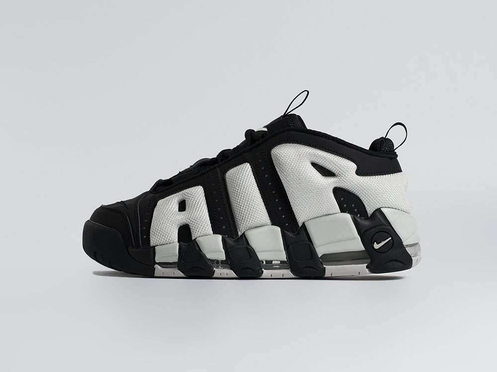 Nike Air More Uptempo Low черные кожа мужские (AR34284) - фото 1