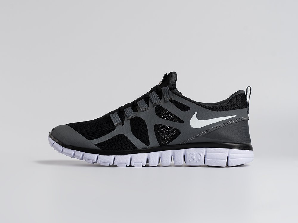 Nike Free 3.0 V3 черные текстиль мужские (AR34296) - фото 1 Nike Free 3.0 V3 черные текстиль мужские (AR34296) - фото 1