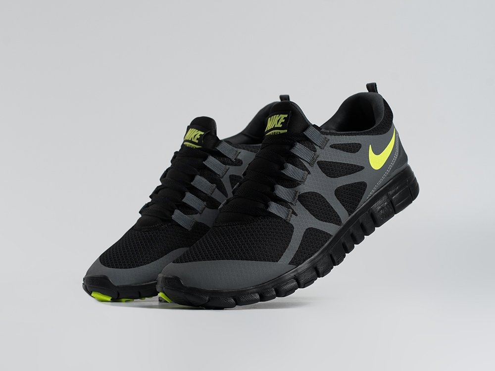 Nike Free 3.0 V3 черные текстиль мужские (AR34298) - фото 2 Nike Free 3.0 V3 черные текстиль мужские (AR34298) - фото 2
