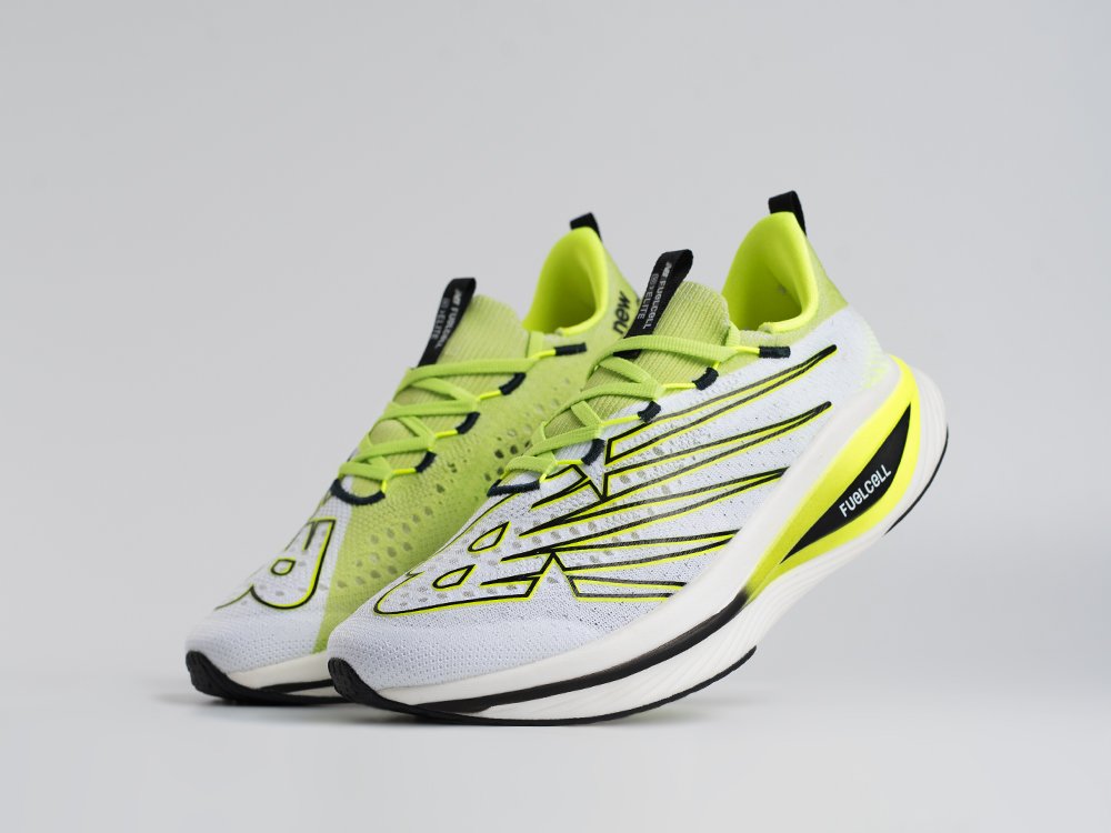 New Balance FuelCell SC Elite v3 белые текстиль мужские (AR34346) - фото 2 New Balance FuelCell SC Elite v3 белые текстиль мужские (AR34346) - фото 2