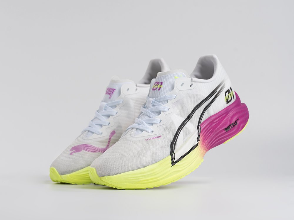 Puma Deviate NITRO Elite 3 WMNS белые текстиль женские (AR34369) - фото 2 Puma Deviate NITRO Elite 3 WMNS белые текстиль женские (AR34369) - фото 2