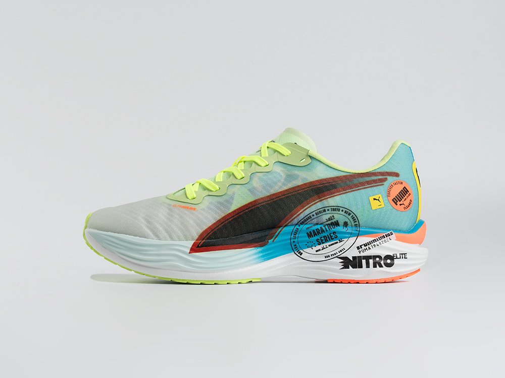 Puma Deviate NITRO Elite 3 голубые текстиль мужские (AR34370) - фото 1 Puma Deviate NITRO Elite 3 голубые текстиль мужские (AR34370) - фото 1