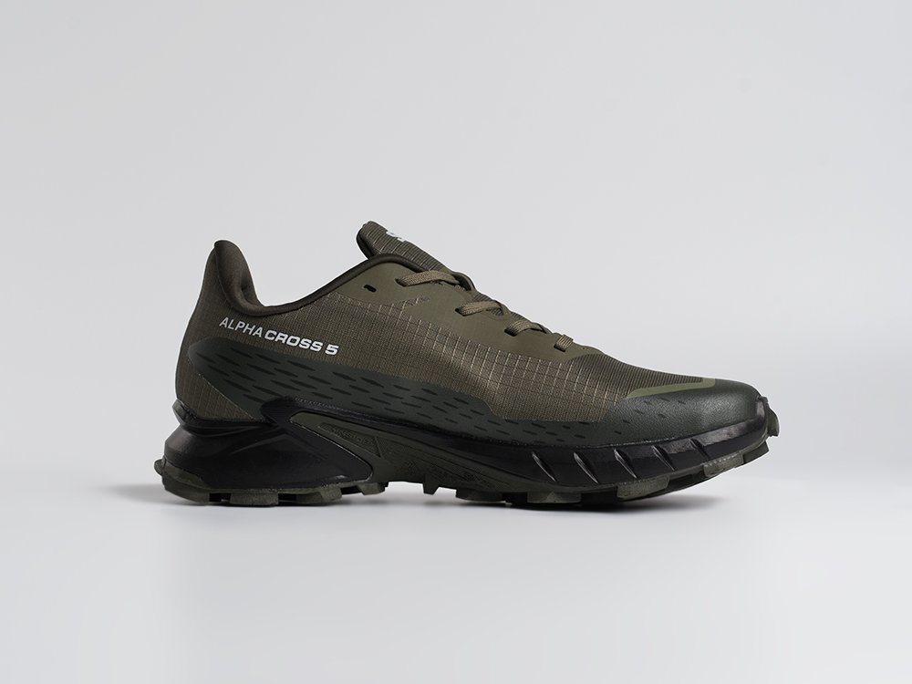 Salomon Alphacross 5 GTX зеленые текстиль мужские (AR34424) - фото 3 Salomon Alphacross 5 GTX зеленые текстиль мужские (AR34424) - фото 3