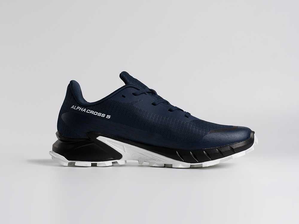 Salomon Alphacross 5 GTX синие текстиль мужские (AR34425) - фото 3 Salomon Alphacross 5 GTX синие текстиль мужские (AR34425) - фото 3
