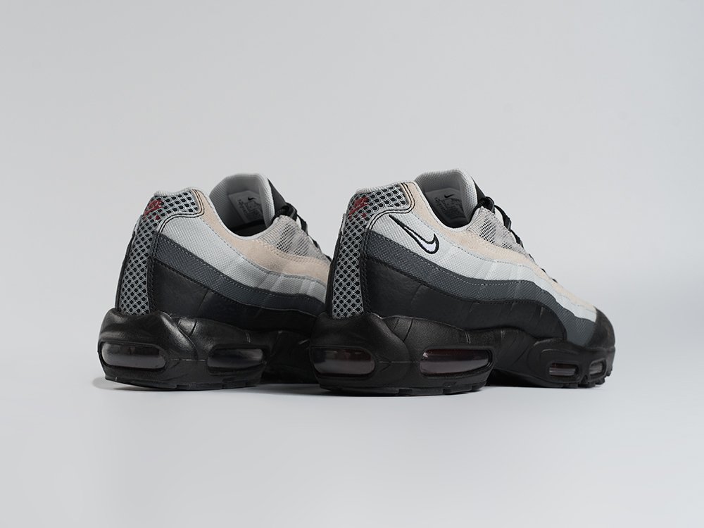 Nike Air Max 95 черные кожа мужские (AR34455) - фото 3 Nike Air Max 95 черные кожа мужские (AR34455) - фото 3
