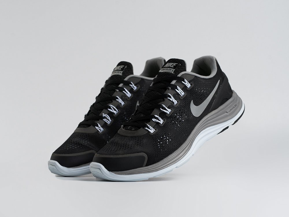 Nike LunarGlide 4 черные текстиль мужские (AR34458) - фото 2 Nike LunarGlide 4 черные текстиль мужские (AR34458) - фото 2