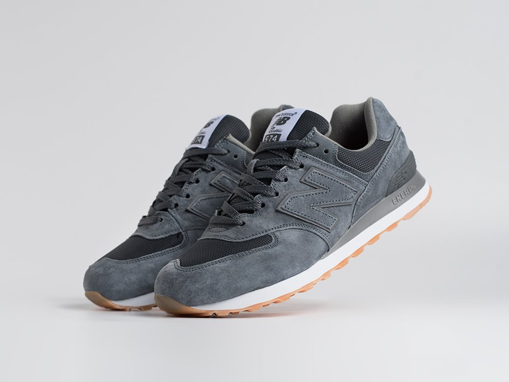 New Balance 574 серые замша мужские (AR34506) - фото 2 New Balance 574 серые замша мужские (AR34506) - фото 2