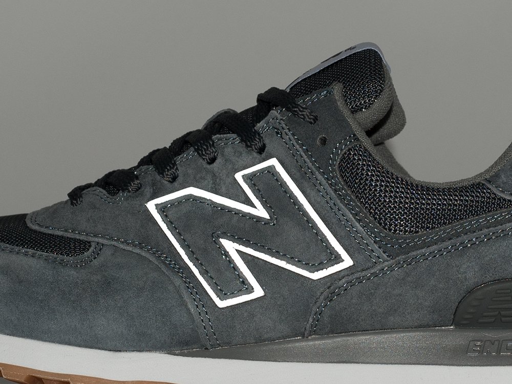 New Balance 574 серые замша мужские (AR34506) - фото 6