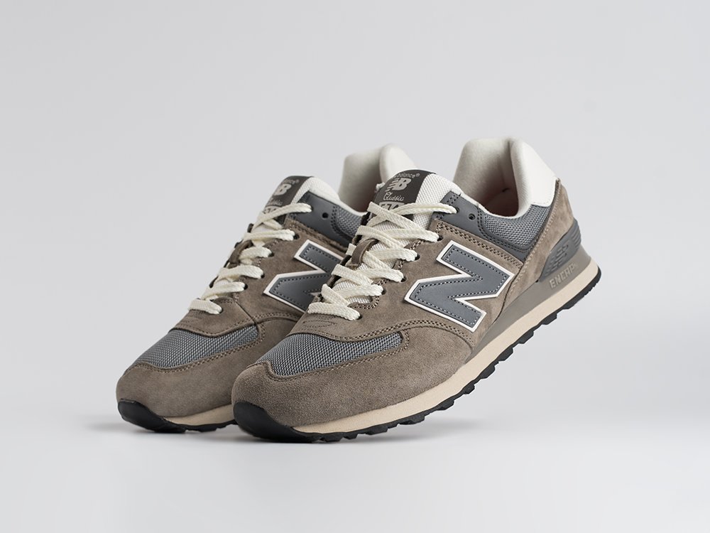 New Balance 574 серые замша мужские (AR34507) - фото 2