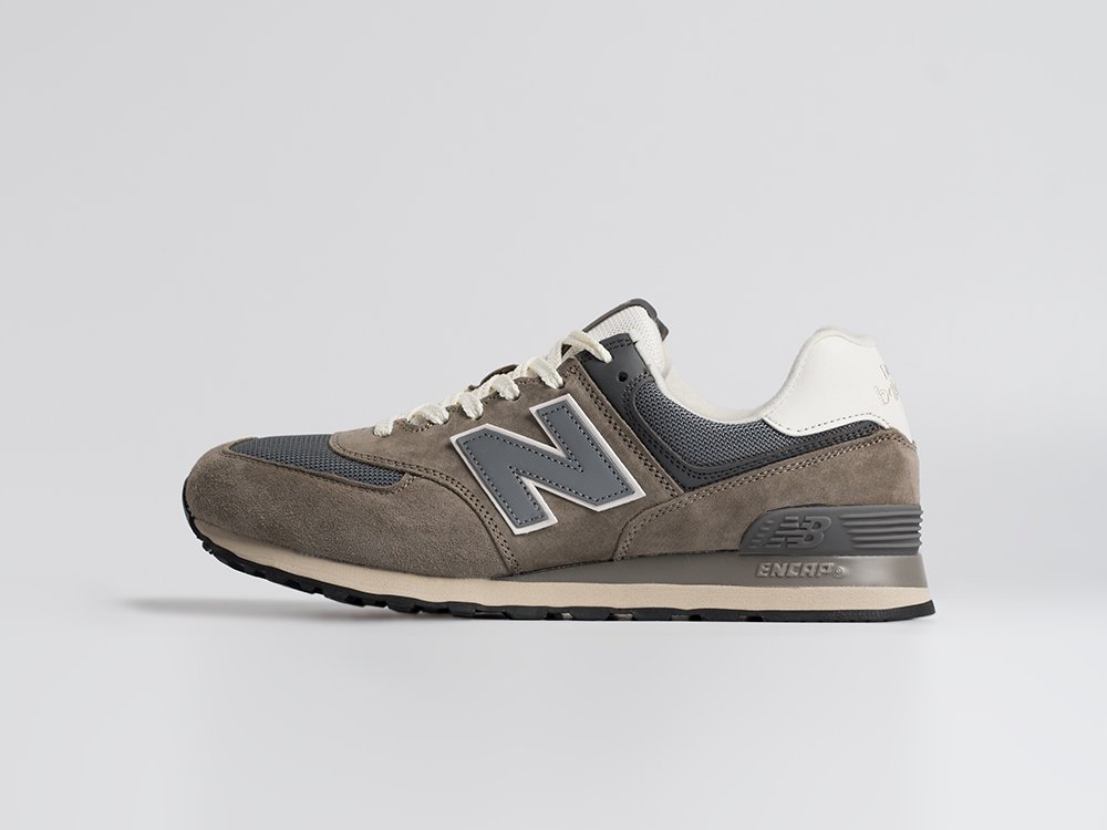 New Balance 574 серые замша мужские (AR34507) - фото 1
