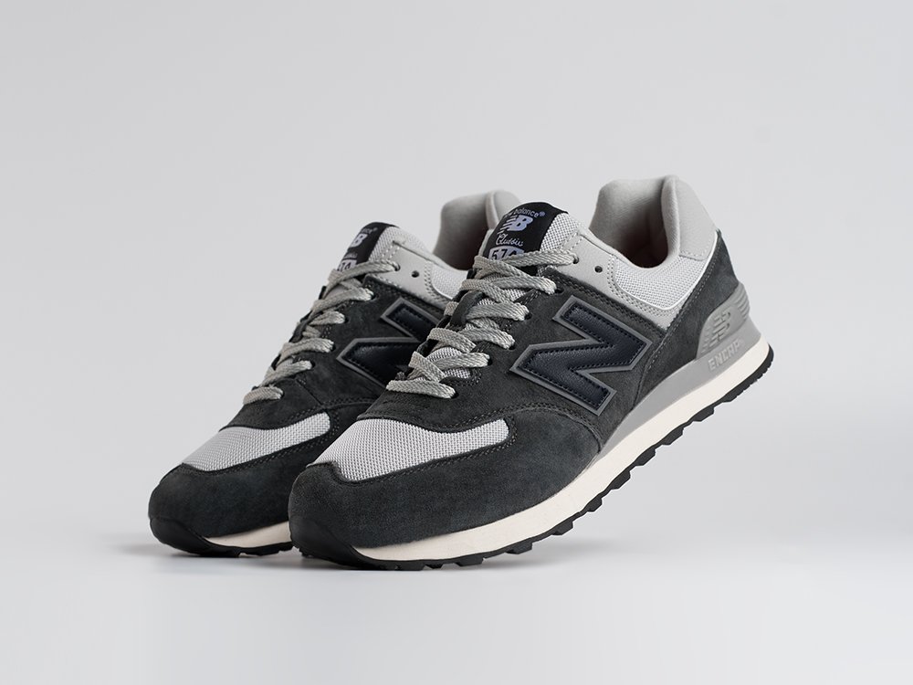 New Balance 574 серые замша мужские (AR34508) - фото 2