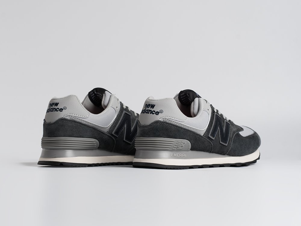 New Balance 574 серые замша мужские (AR34508) - фото 4