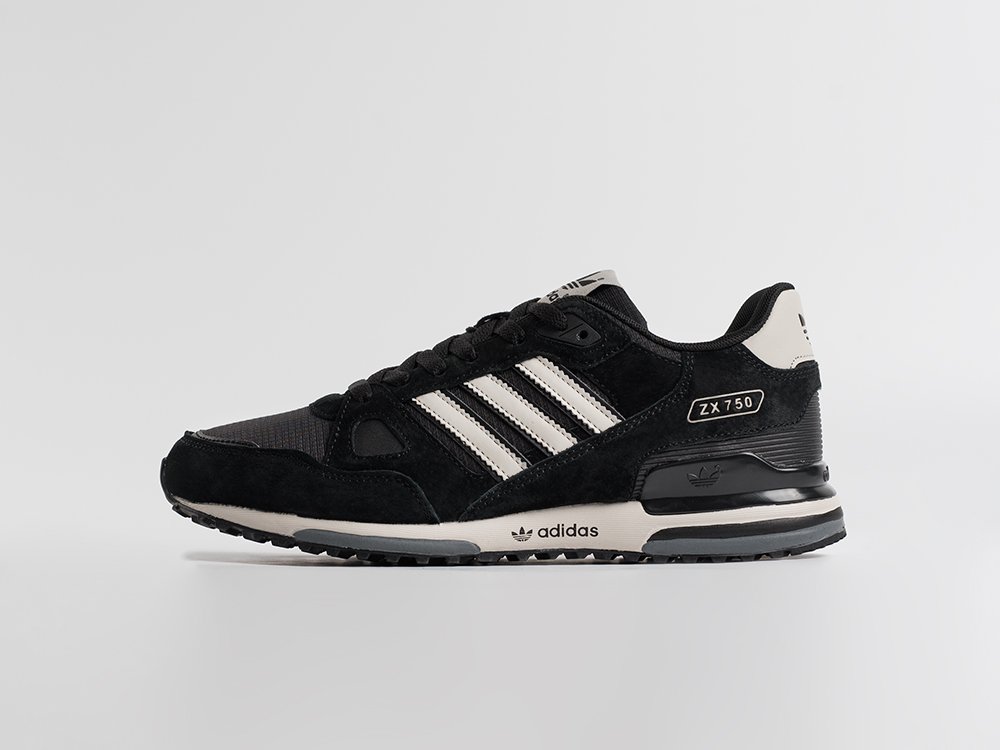 Adidas ZX 750 черные замша мужские (AR34622) - фото 1 Adidas ZX 750 черные замша мужские (AR34622) - фото 1