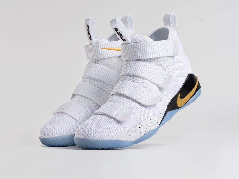 Nike Lebron Soldier 11 Court General белые текстиль мужские (AR34672) - фото 2