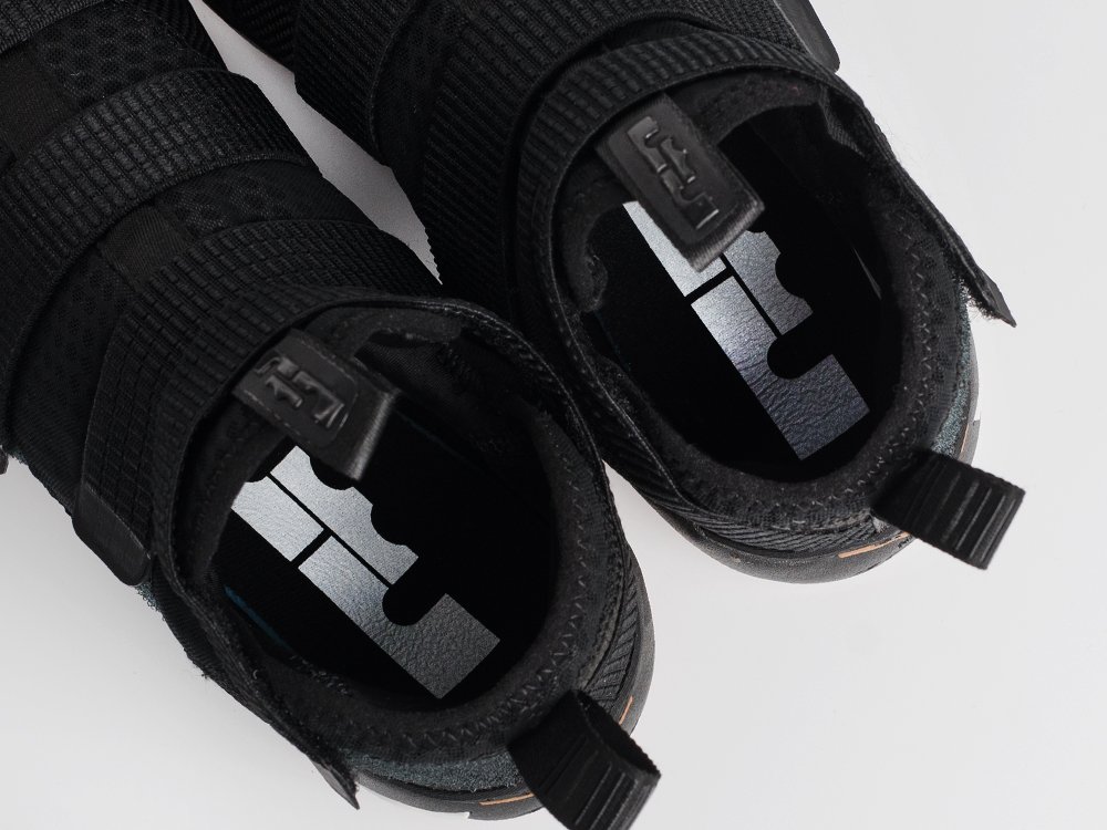Nike Lebron Soldier 11 Black Gum черные текстиль мужские (AR34673) - фото 5