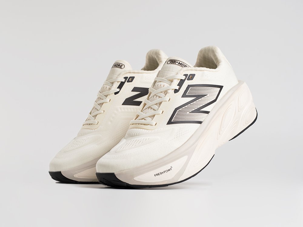 New Balance Fresh Foam X More Trail v5 белые текстиль мужские (AR34701) - фото 2 New Balance Fresh Foam X More Trail v5 белые текстиль мужские (AR34701) - фото 2