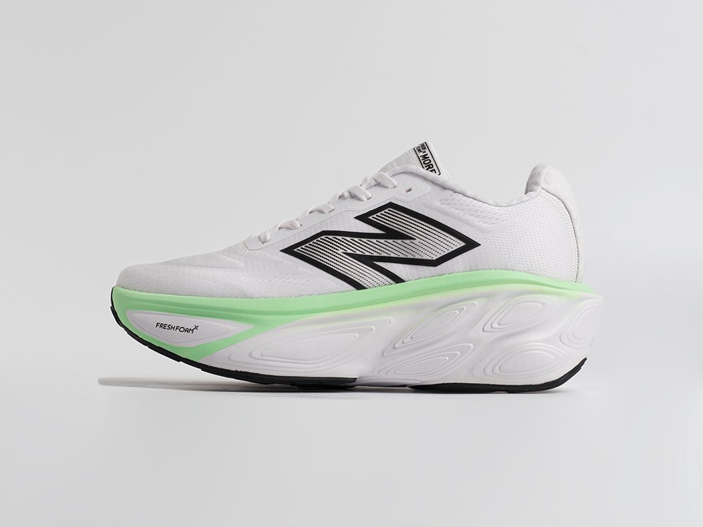 New Balance Fresh Foam X More Trail v5 белые текстиль мужские (AR34702) - фото 1 New Balance Fresh Foam X More Trail v5 белые текстиль мужские (AR34702) - фото 1