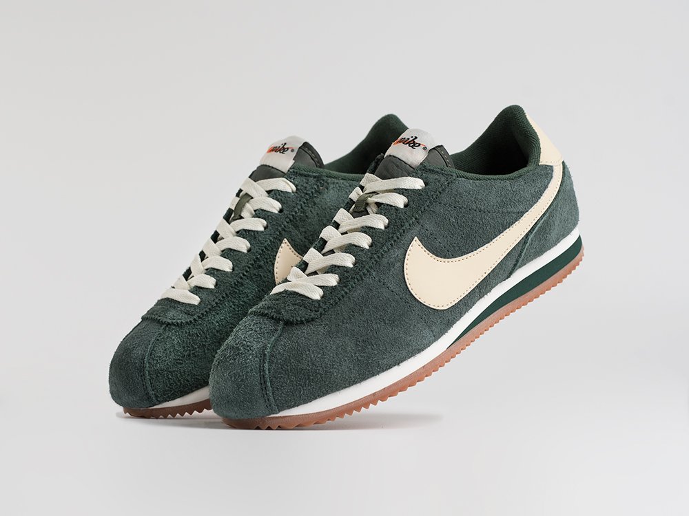 Nike Cortez Classic зеленые замша мужские (AR34705) - фото 2