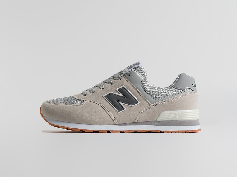 New Balance 574 бежевые замша мужские (AR34789) - фото 1 New Balance 574 бежевые замша мужские (AR34789) - фото 1
