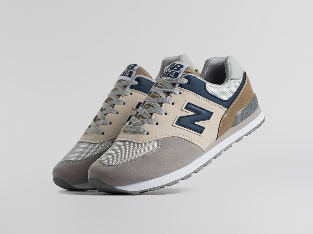 New Balance 574 бежевые замша мужские (AR34790) - фото 2 New Balance 574 бежевые замша мужские (AR34790) - фото 2
