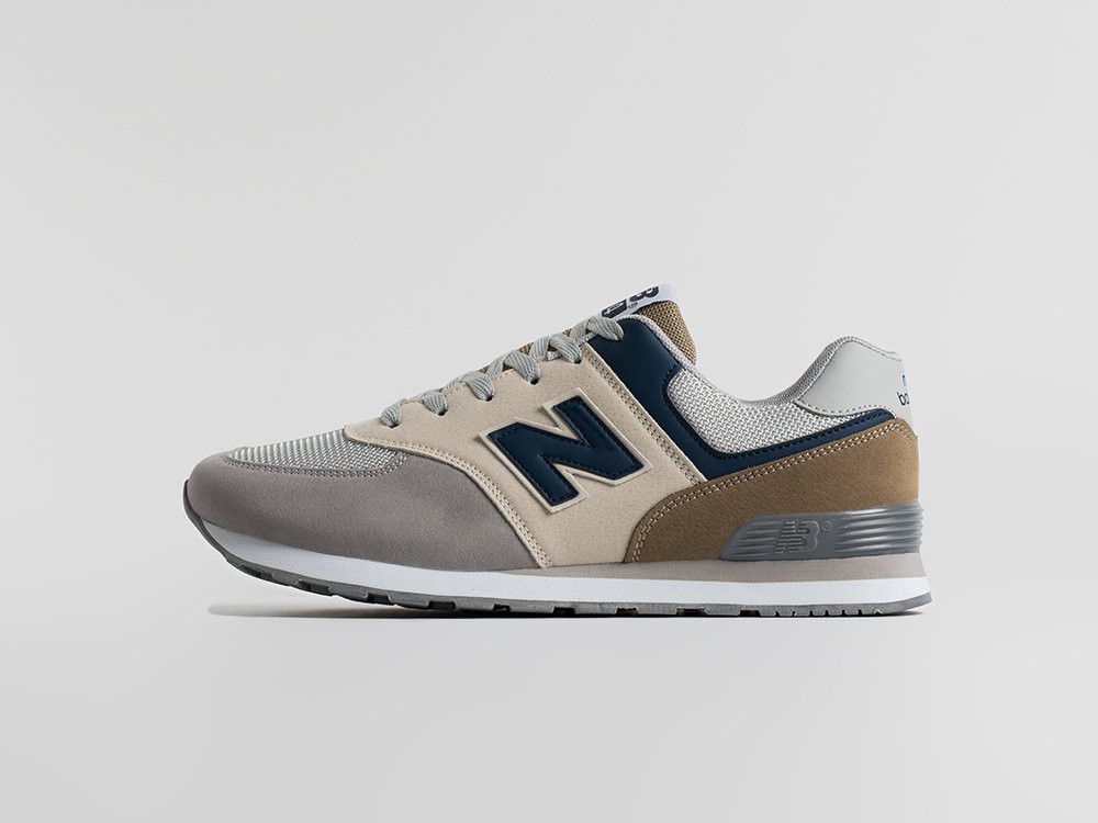 New Balance 574 бежевые замша мужские (AR34790) - фото 1 New Balance 574 бежевые замша мужские (AR34790) - фото 1