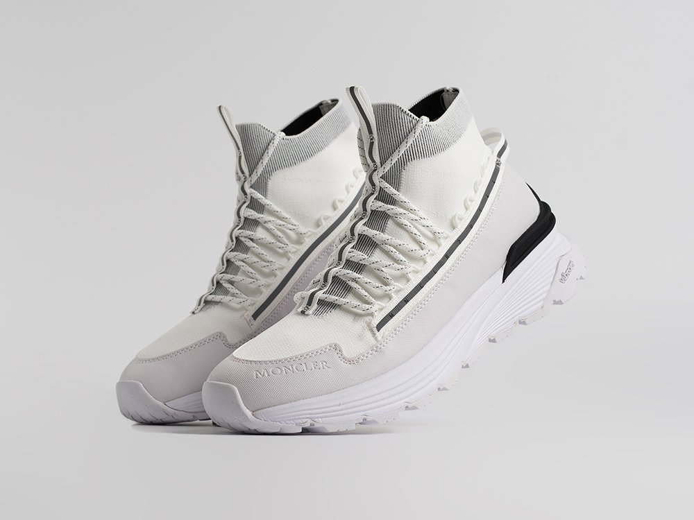 Moncler Monte Runner High белые текстиль мужские (AR34800) - фото 2 Moncler Monte Runner High белые текстиль мужские (AR34800) - фото 2