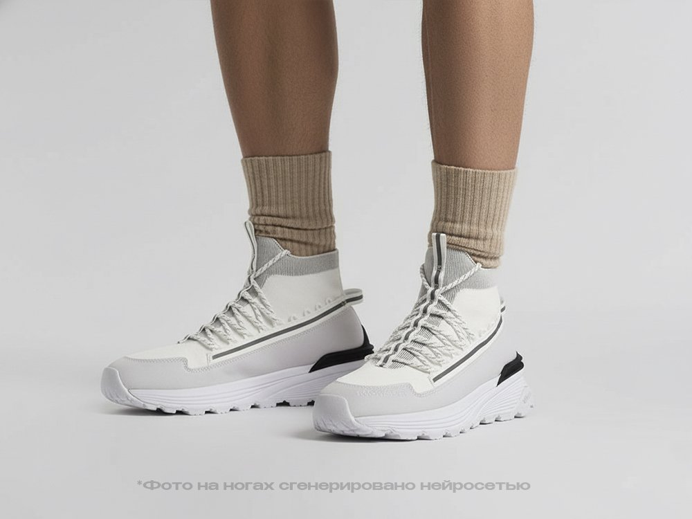 Moncler Monte Runner High белые текстиль мужские (AR34800) - фото 6