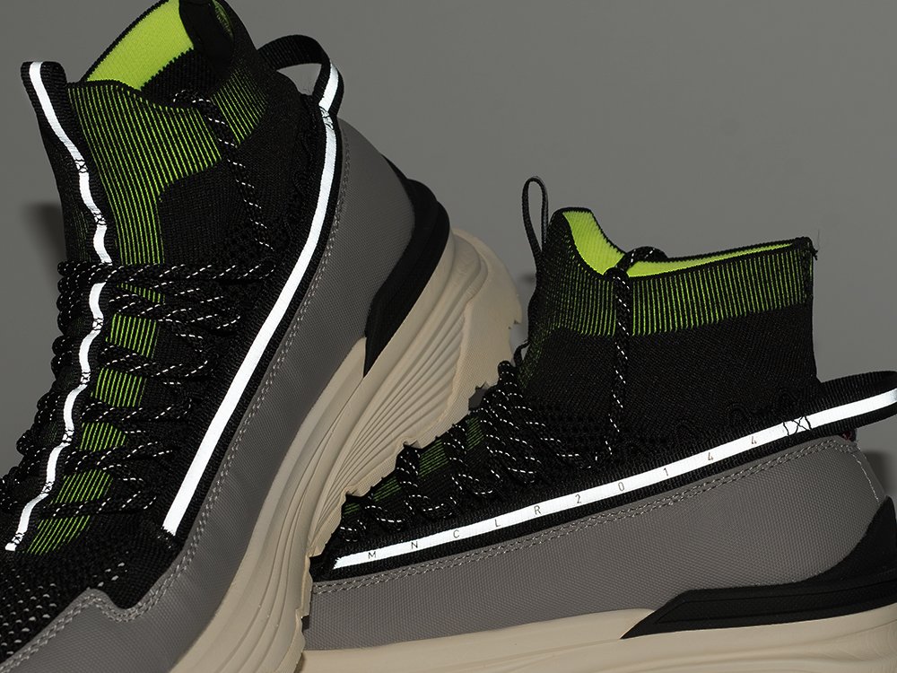 Moncler Monte Runner High серые текстиль мужские (AR34801) - фото 6