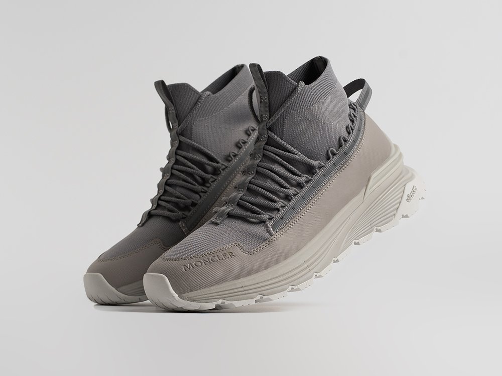 Moncler Monte Runner High серые текстиль мужские (AR34802) - фото 2