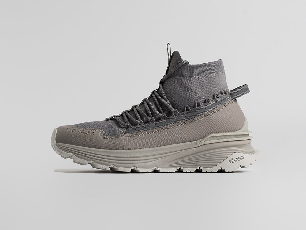 Moncler Monte Runner High серые текстиль мужские (AR34802) - фото 1 Moncler Monte Runner High серые текстиль мужские (AR34802) - фото 1