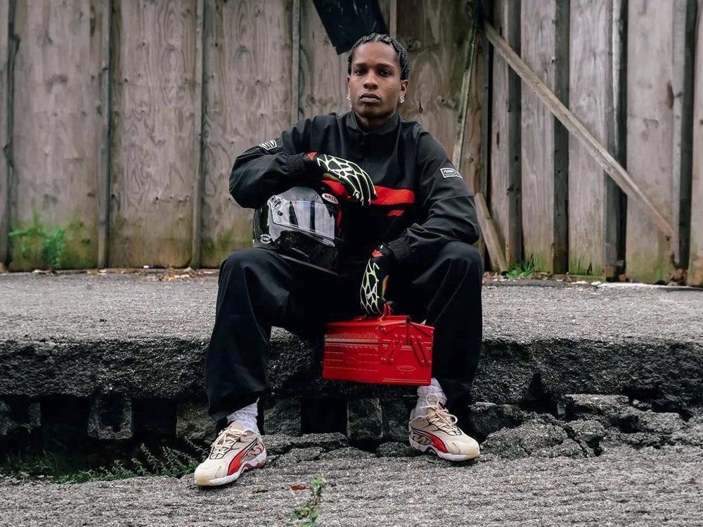 Puma Inhale OG x ASAP Rocky «F1 Miami Grand Prix» бежевые замша мужские (AR34808) - фото 7