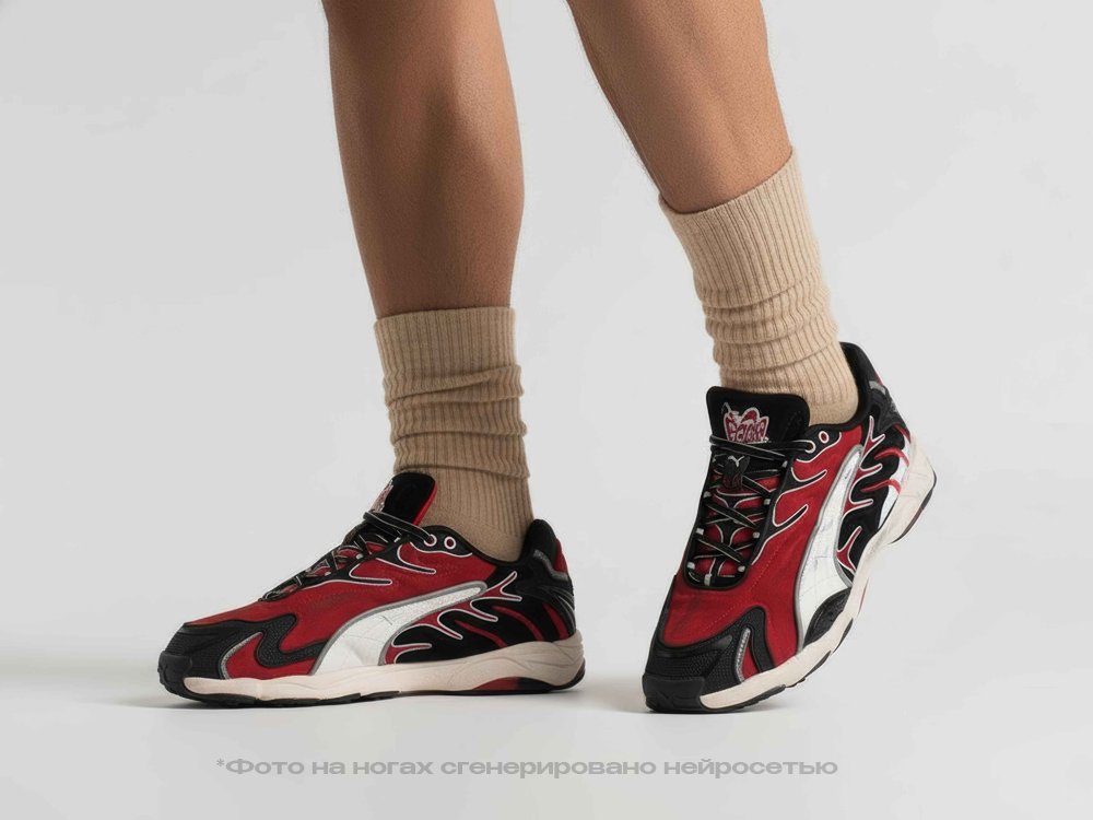 Puma Inhale OG x ASAP Rocky Distressed Black красные замша мужские (AR34809) - фото 6 Puma Inhale OG x ASAP Rocky Distressed Black красные замша мужские (AR34809) - фото 6