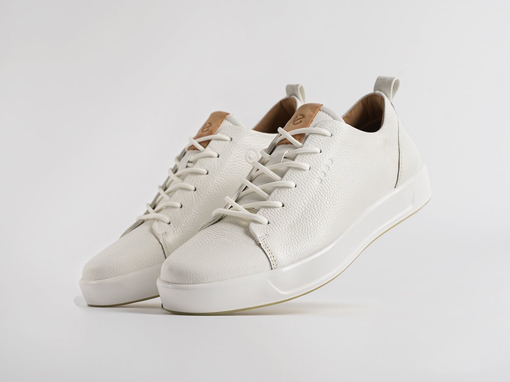 Ecco Soft белые кожа мужские (AR34822) - фото 2 Ecco Soft белые кожа мужские (AR34822) - фото 2