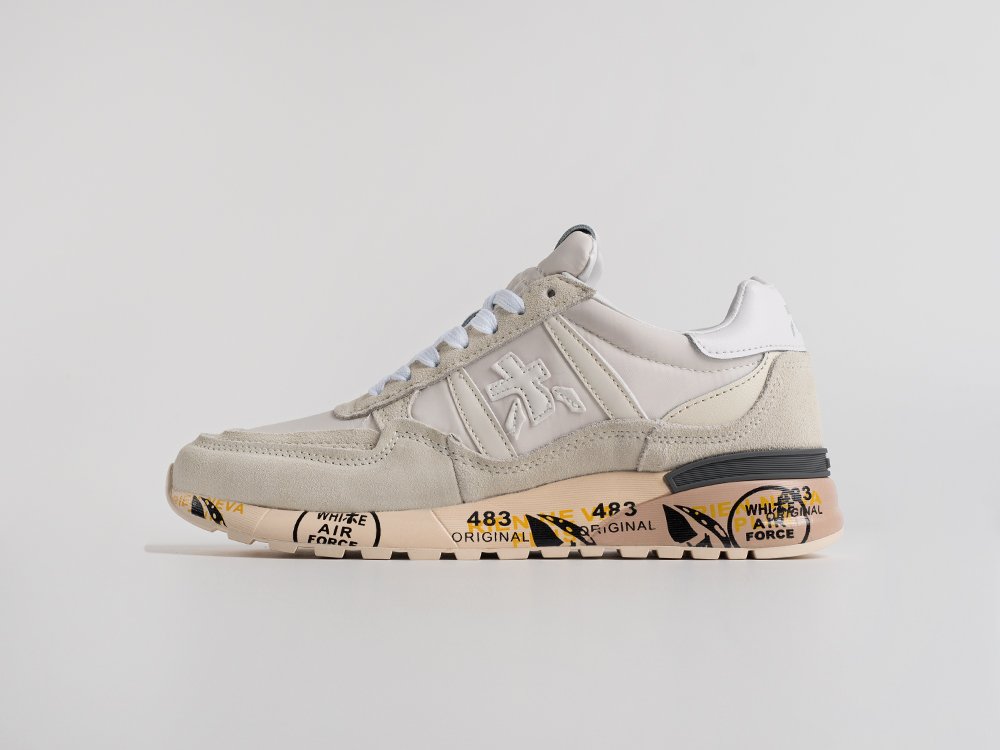 Premiata Lander белые замша мужские (AR34853) - фото 1 Premiata Lander белые замша мужские (AR34853) - фото 1